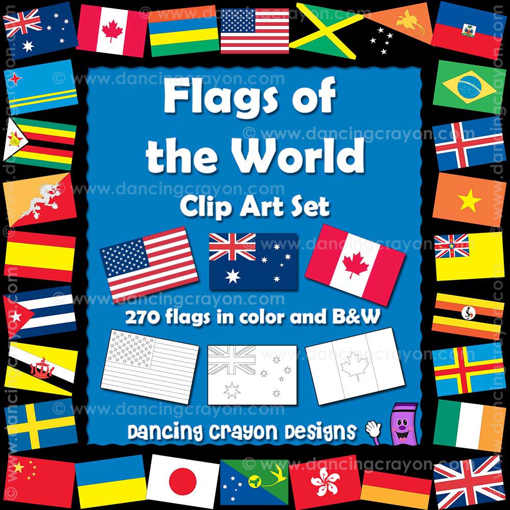 clipart of flags around the world - photo #41
